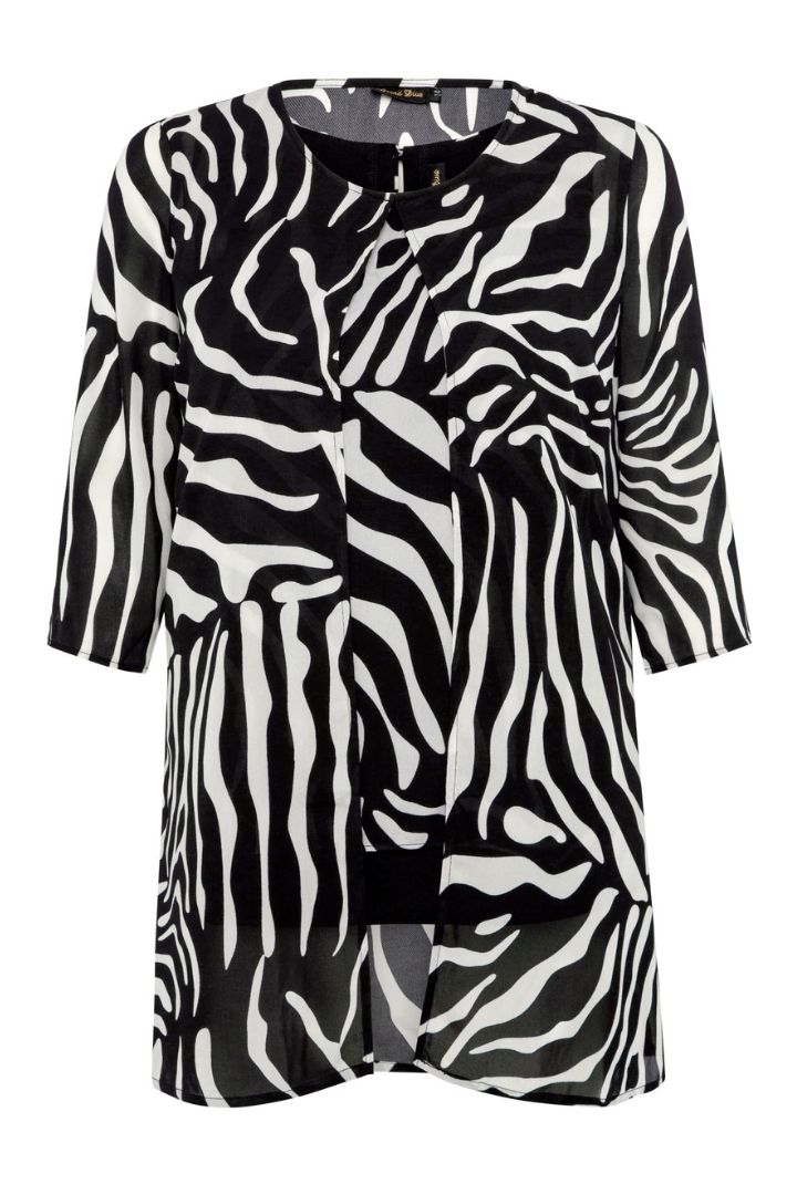 Jackie Camisole and Straight Jacket in Zebra Set - Sapphire Butterfly