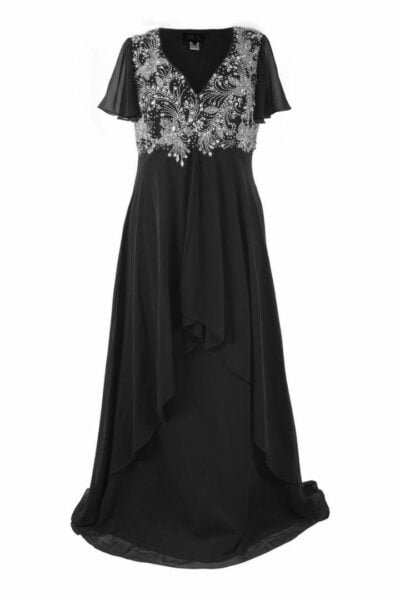 empire dress black