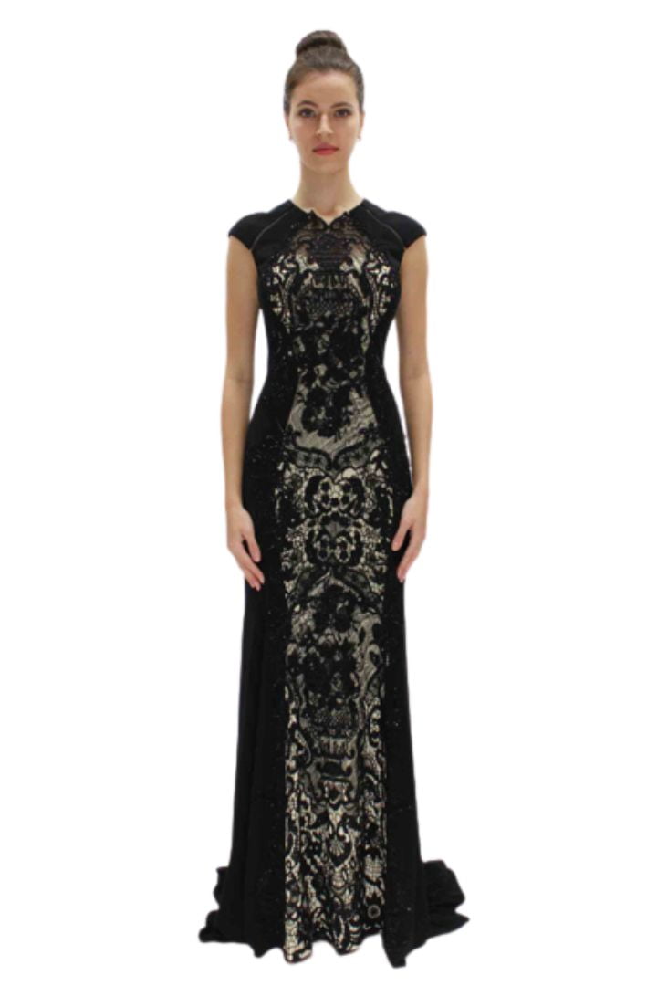 Lounge Black Lace Evening Dress 16